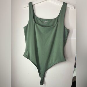Green Sleeveless Bodysuit